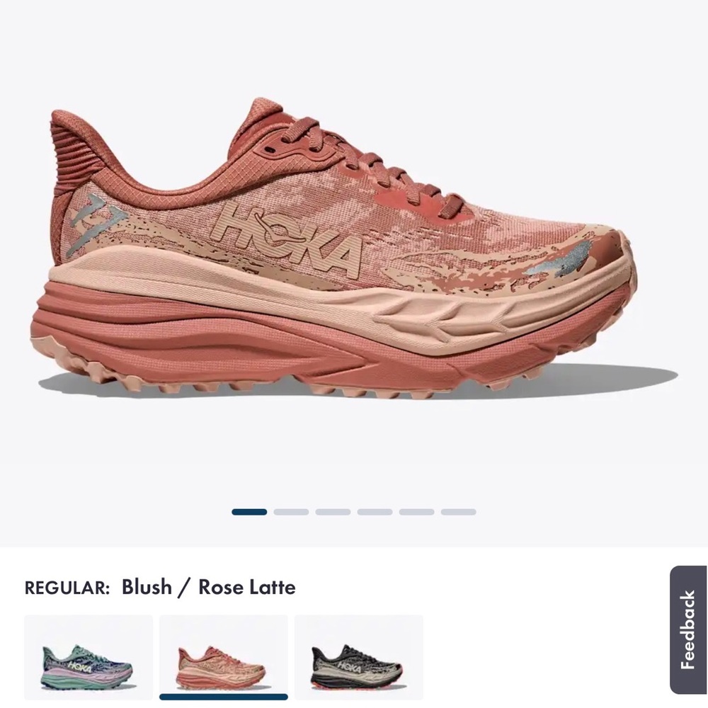 Hoka Stinson 7 Women's Blush Rose Latte Sneakers